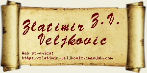 Zlatimir Veljković vizit kartica